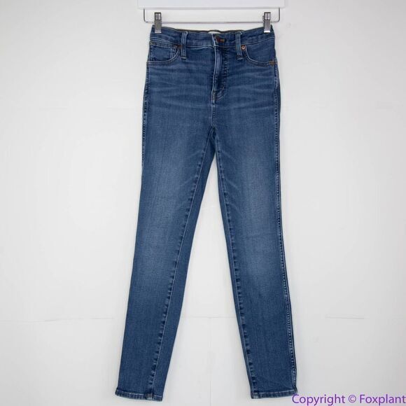 Madewell women's 10" High-Rise Skinny Jeans in Bradshaw‎ Wash, size 23 - Picture 2 of 16